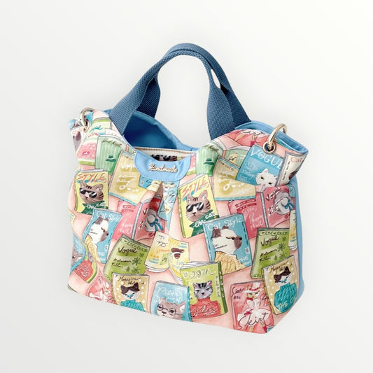 Baby Blue Cat Candy Bucket Bag