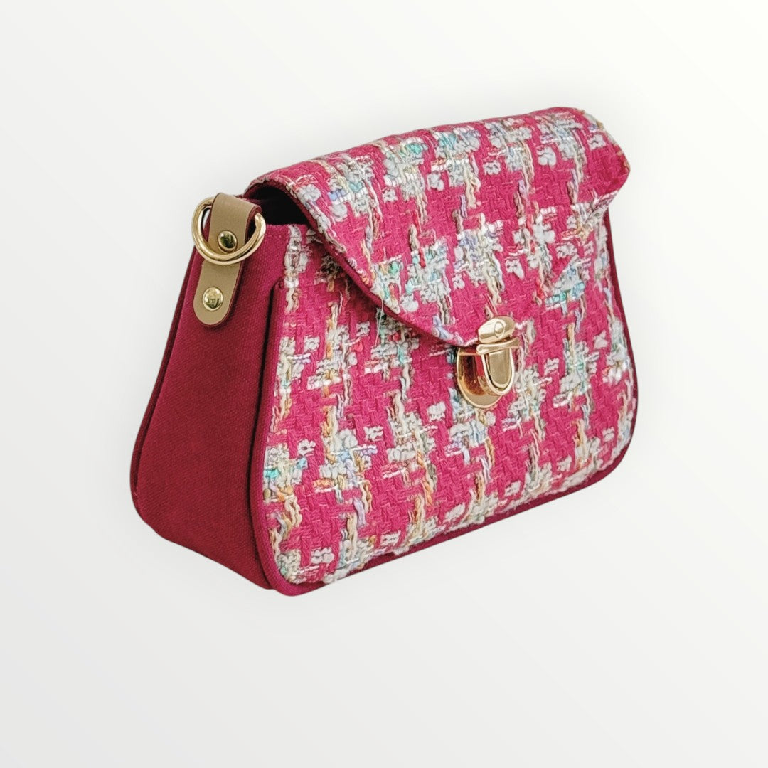 Passion Red Tweed Bag