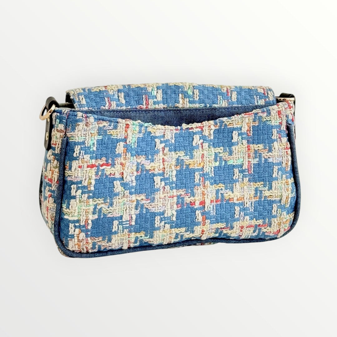 Classic Blue Tweed Bag