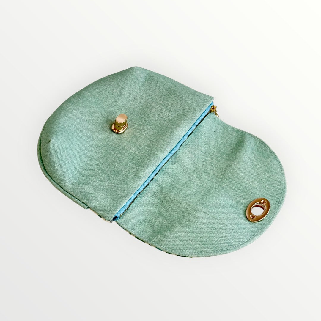 Mint Blossom I Love You Pouch (Plus)
