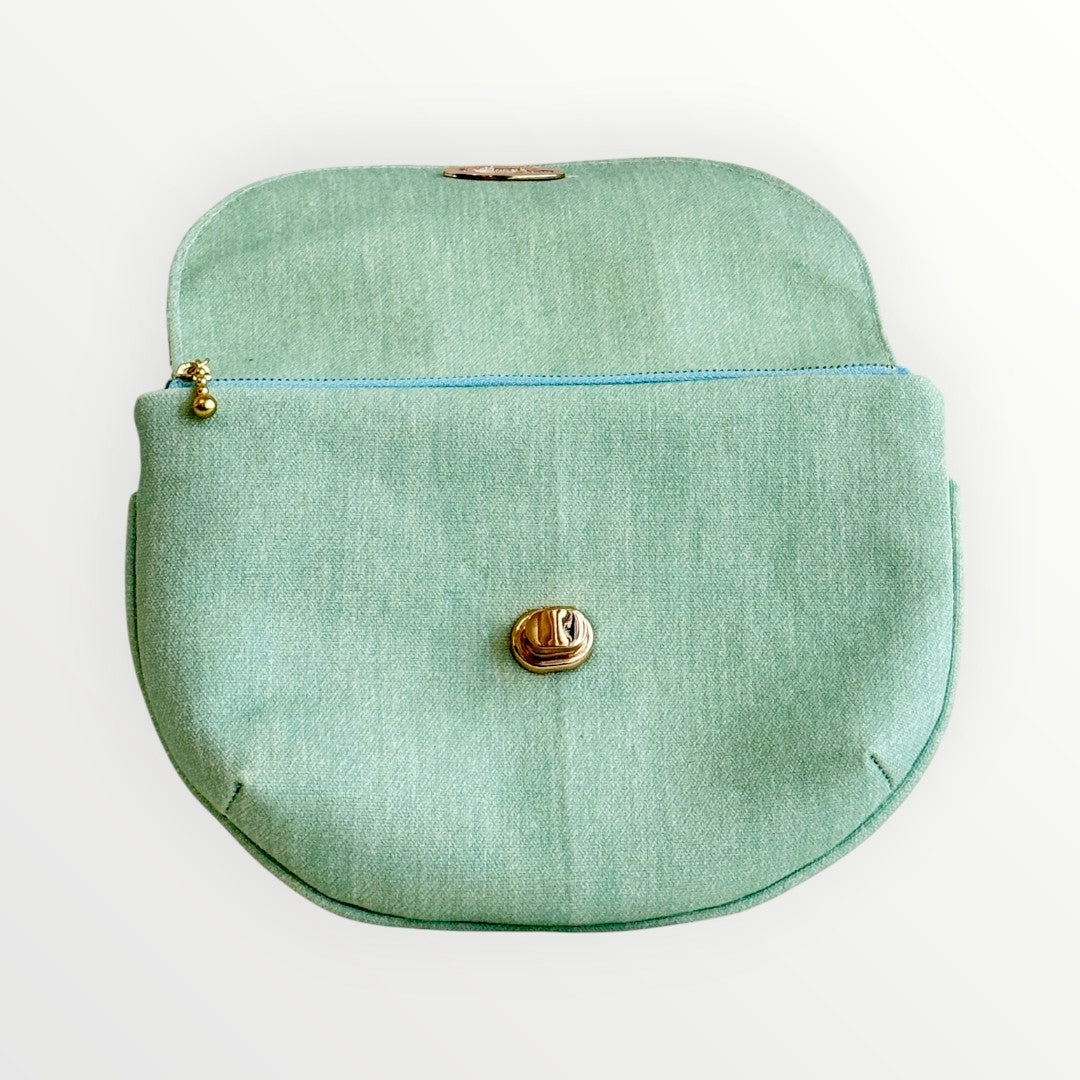 Mint Blossom I Love You Pouch (Plus)