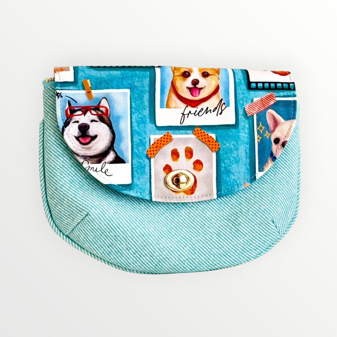 Laughing Doggy I Love You Pouch