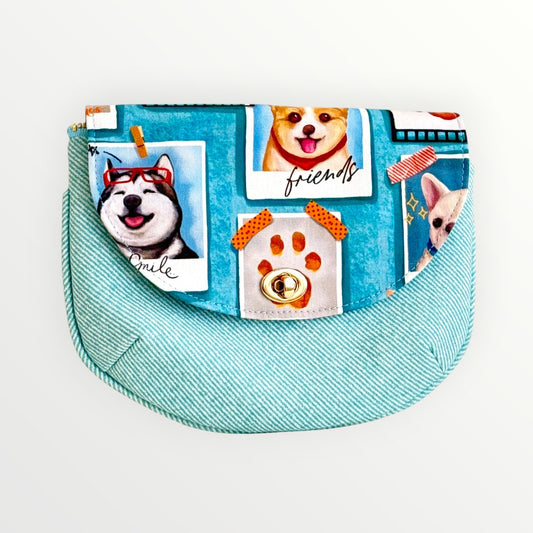 Laughing Doggy I Love You Pouch