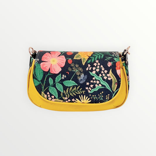 Poppy Flower Saddle Bag