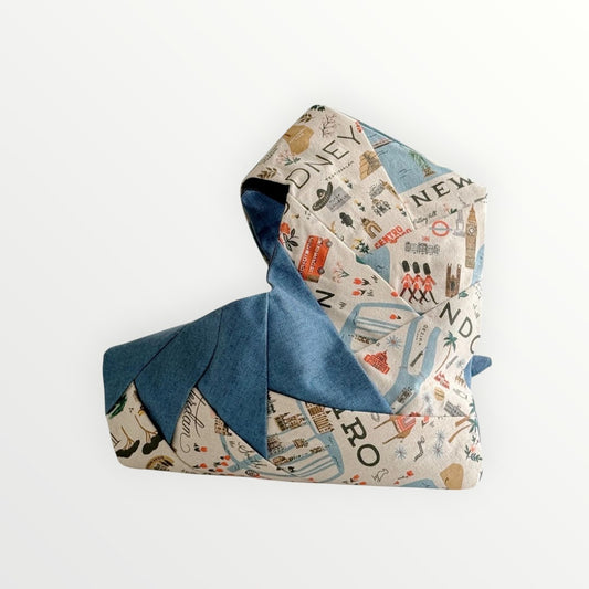 Around The World Origami-Inspired Heart Bag