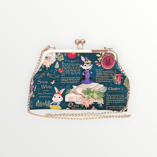 Snowy Bunny Kiss-Lock Bag