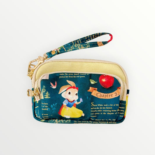 Snowy Bunny (Yellow) Mini Zipper Pouch