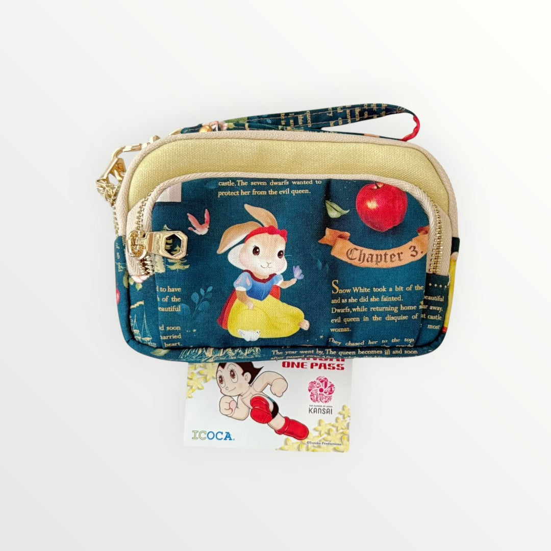 Snowy Bunny (Yellow) Mini Zipper Pouch